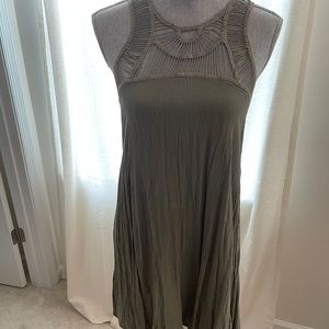 Olive green summer dress